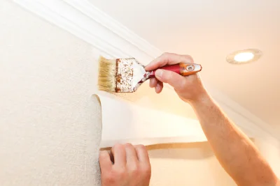 Pose de papier peint à Brieux — revêtements muraux et toiles de verre